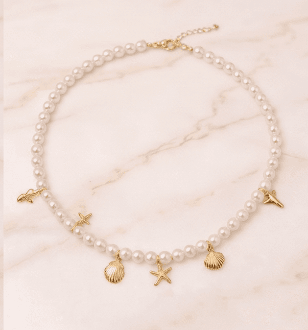 Pearl Charm Necklace