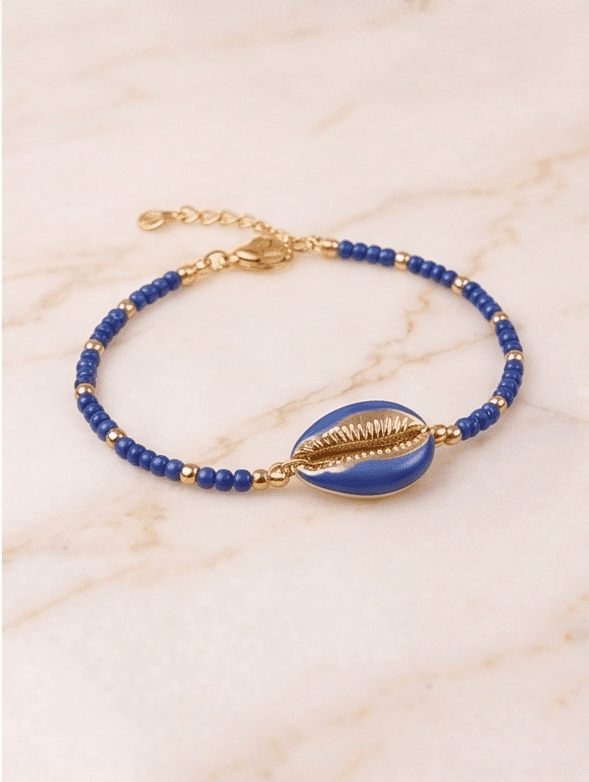 Blue Cowrie Bracelet