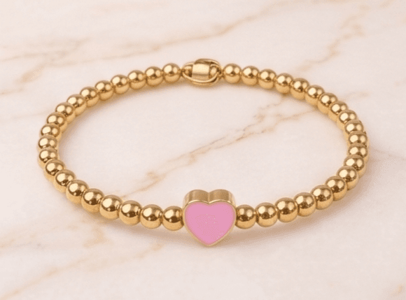 Pink Heart Bracelet